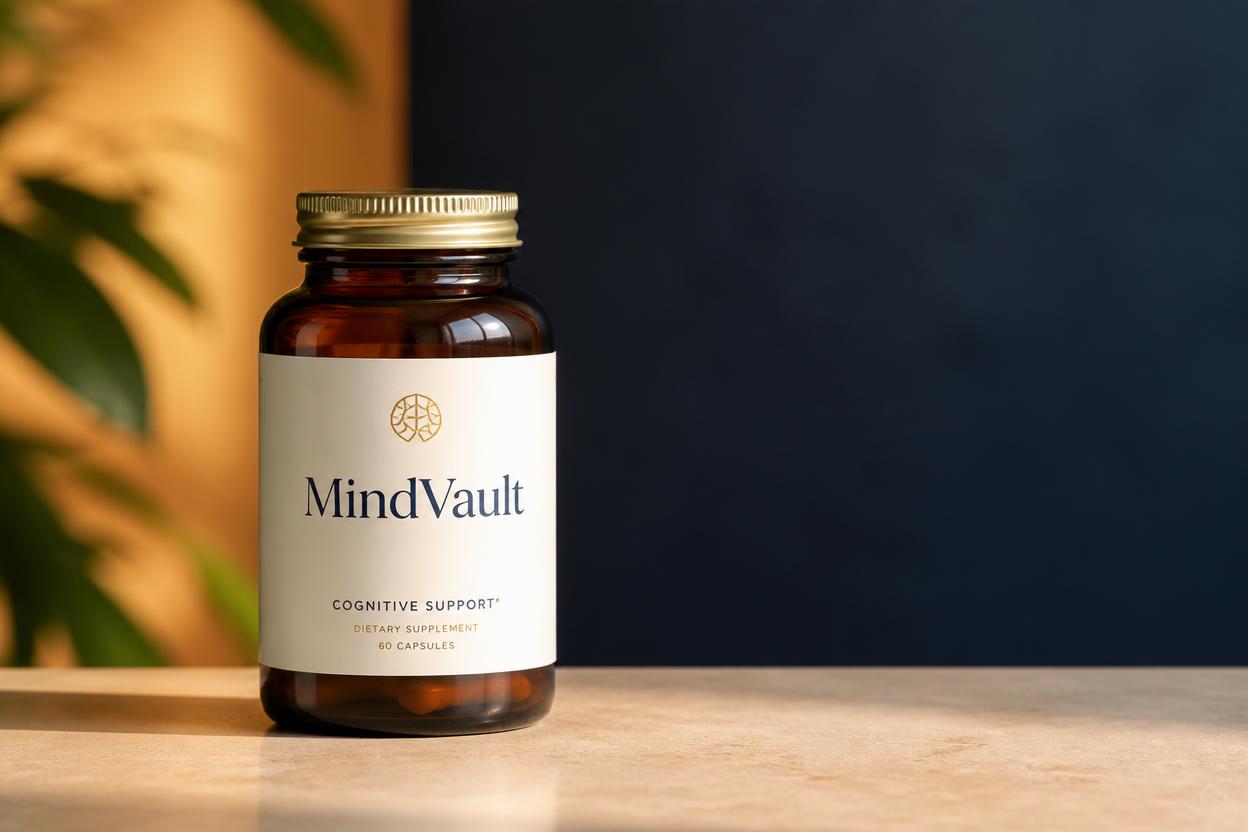 MindVault cognitive support supplement bottle